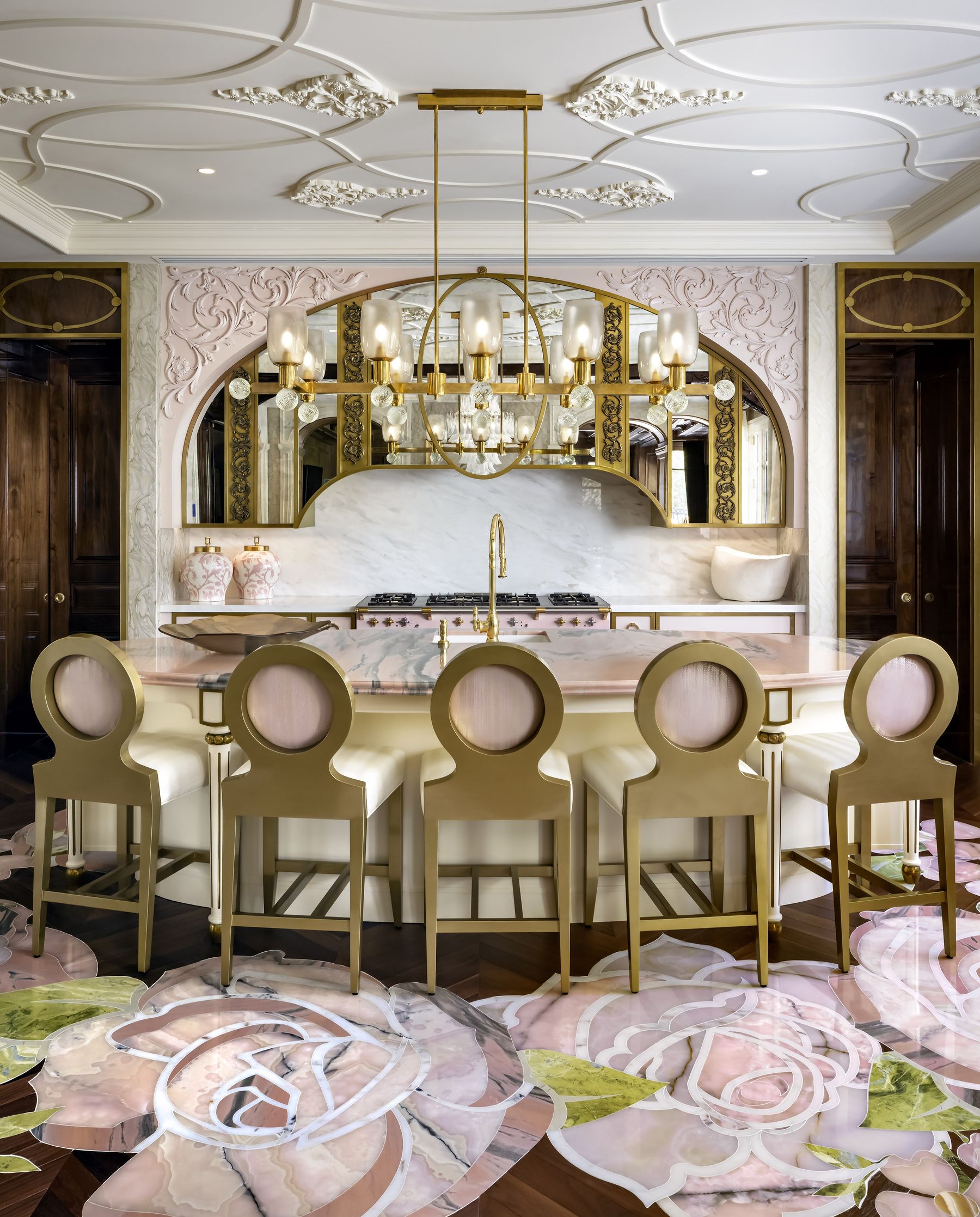 Private dining room set for an event